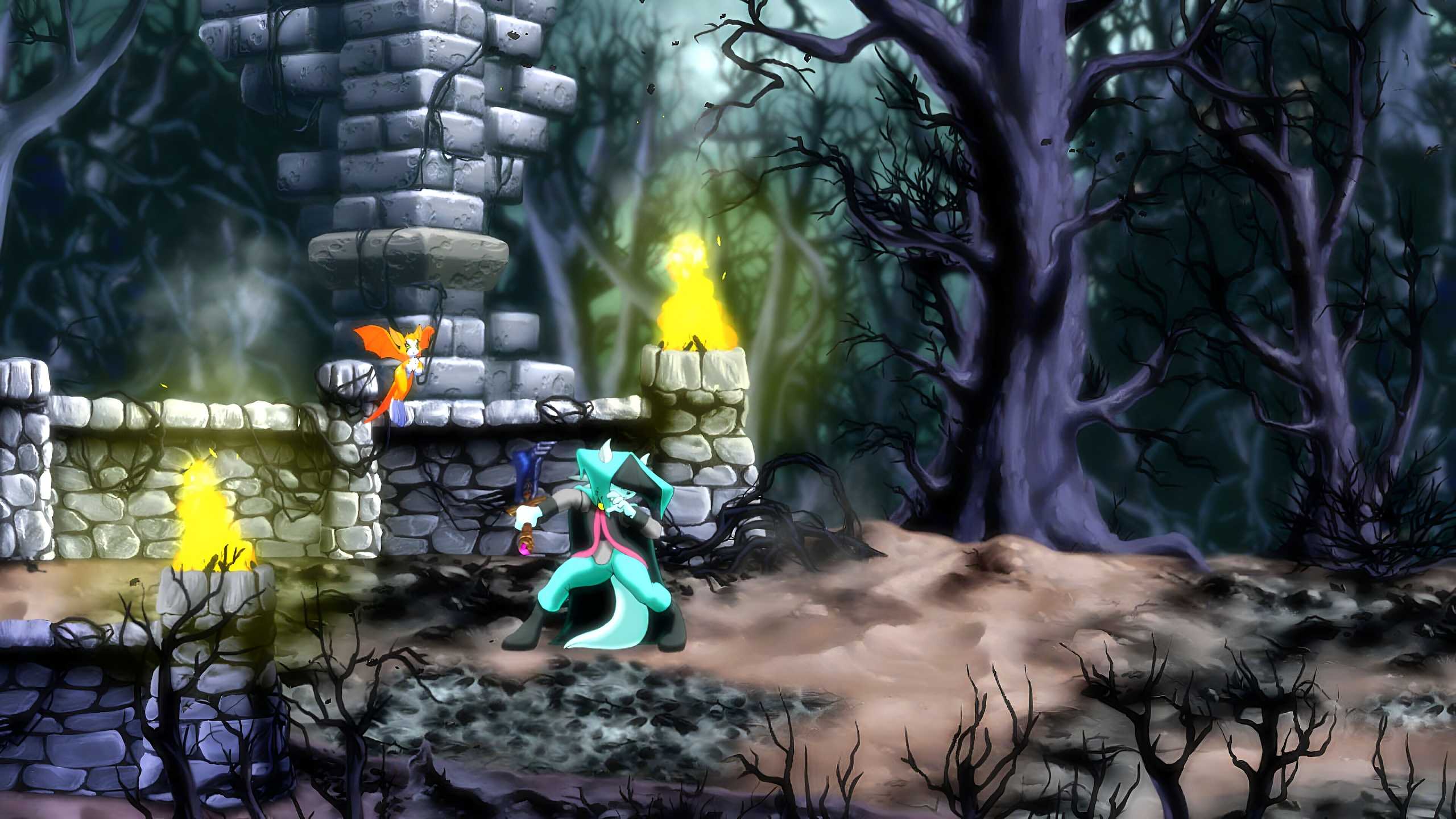 A screenshot from the game Dust: An Elysian Tail.