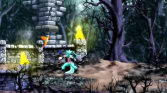 A screenshot from the game Dust: An Elysian Tail.