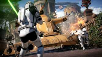 Storm troopers attacking a tank