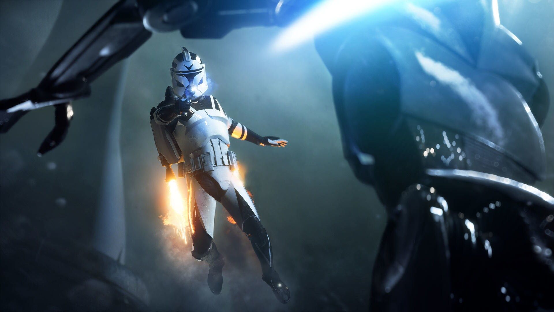 Storm trooper with a jetpack