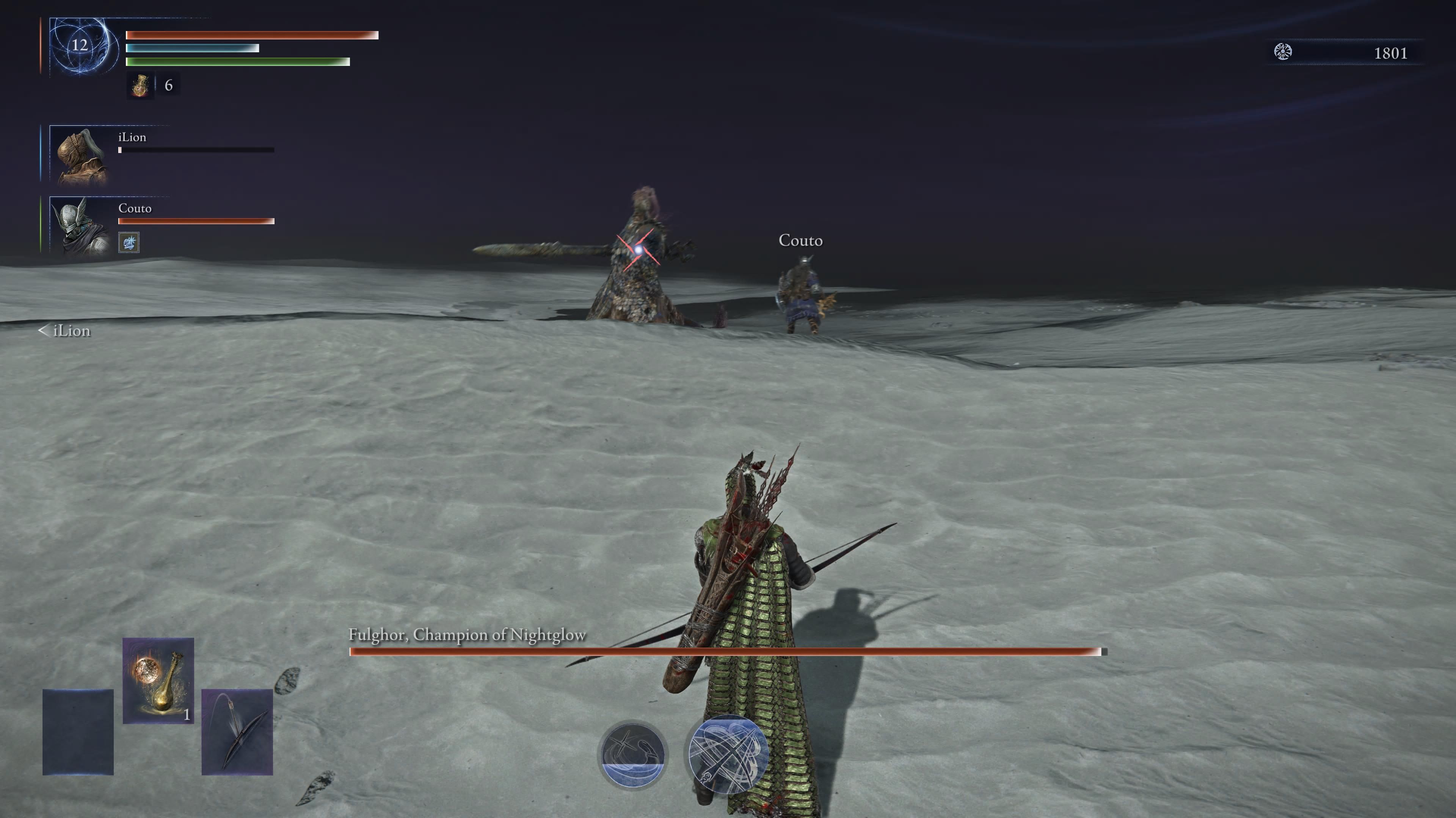 Elden ring nightreign Ironeye in a Fulghor boss fight
