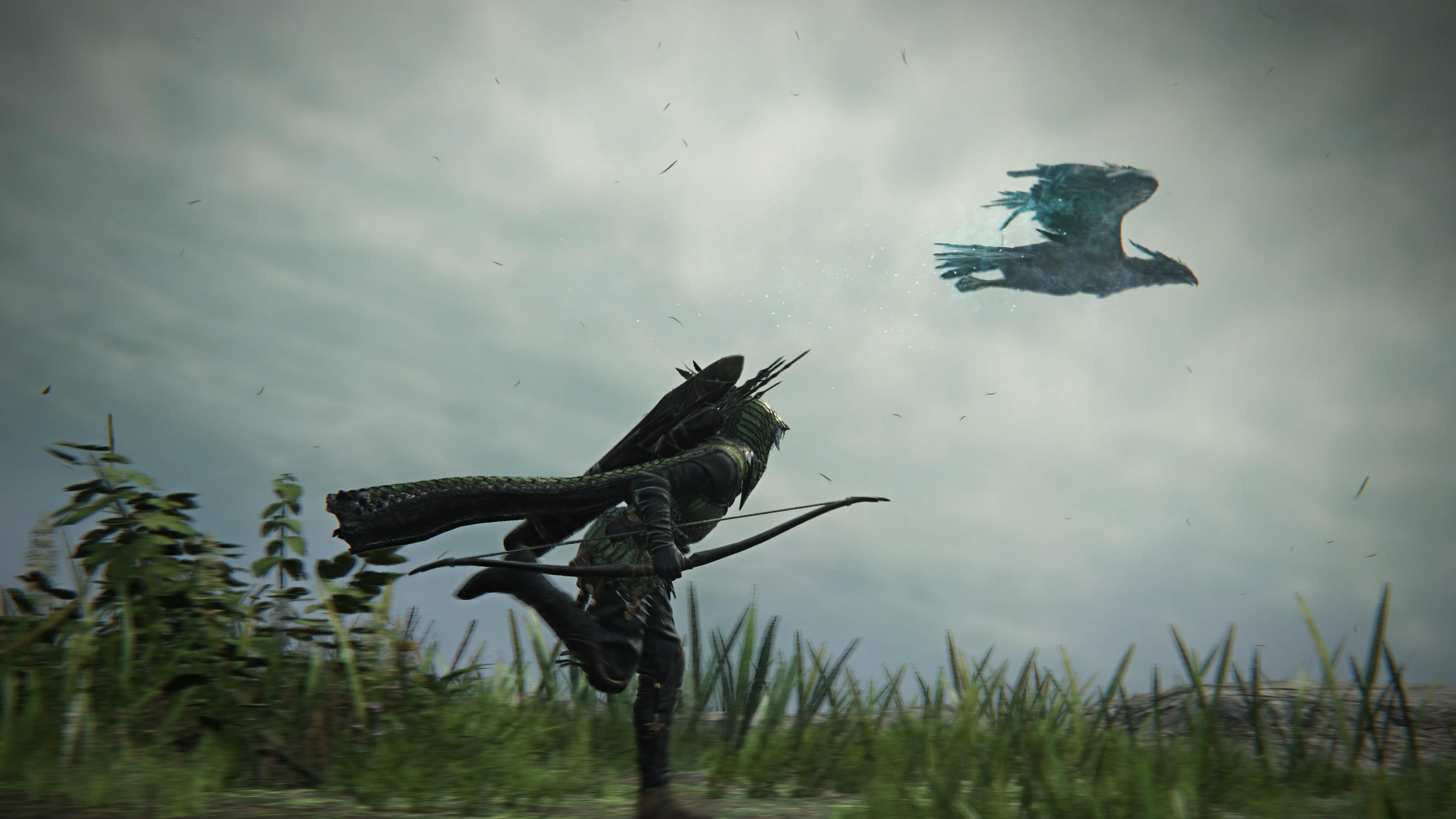 Elden ring nightreign Ironeye running alongside the bird