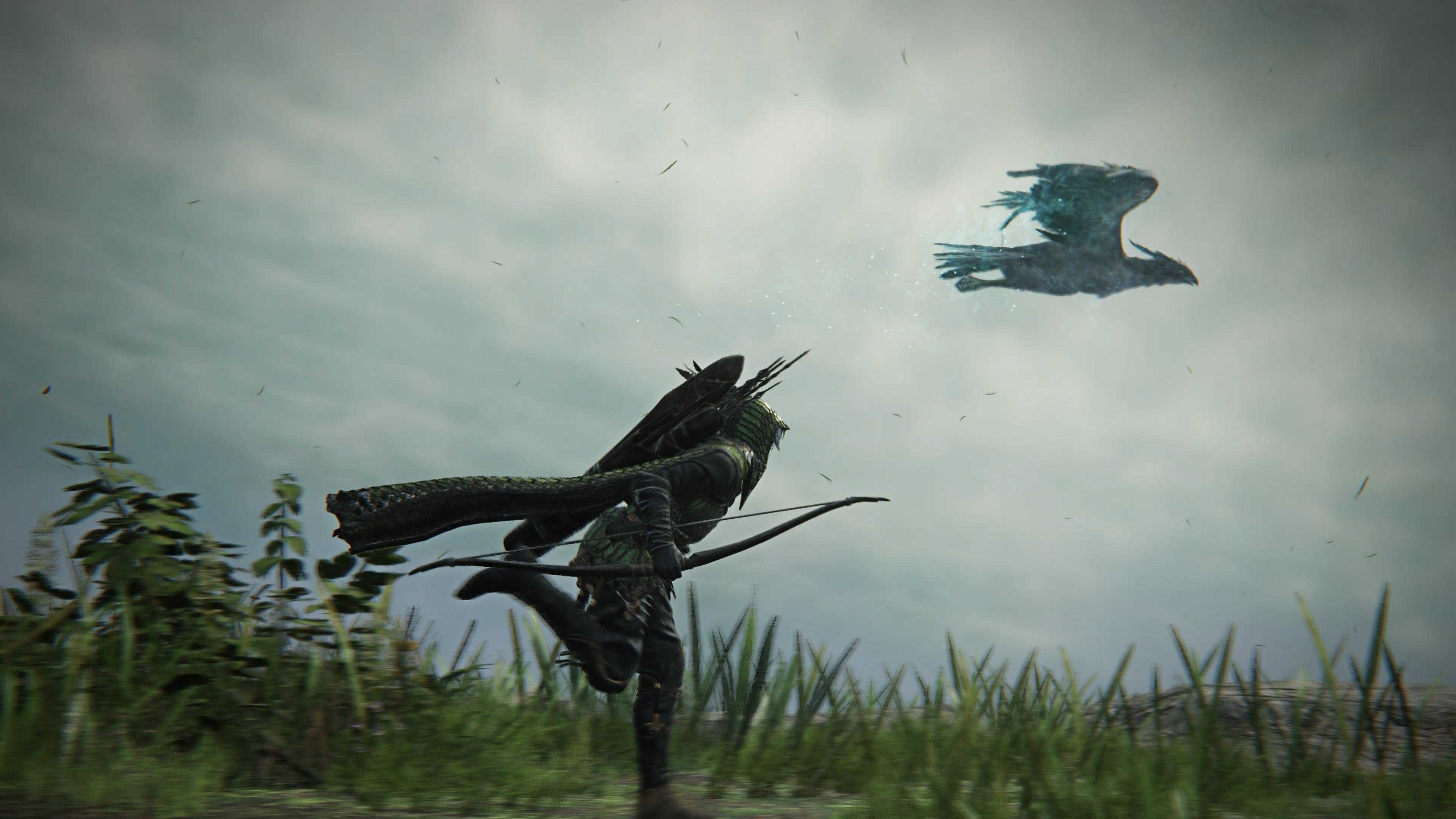 Elden ring nightreign Ironeye running alongside the bird