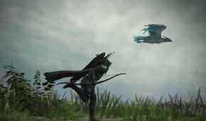Elden ring nightreign Ironeye running alongside the bird