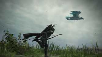 Elden ring nightreign Ironeye running alongside the bird
