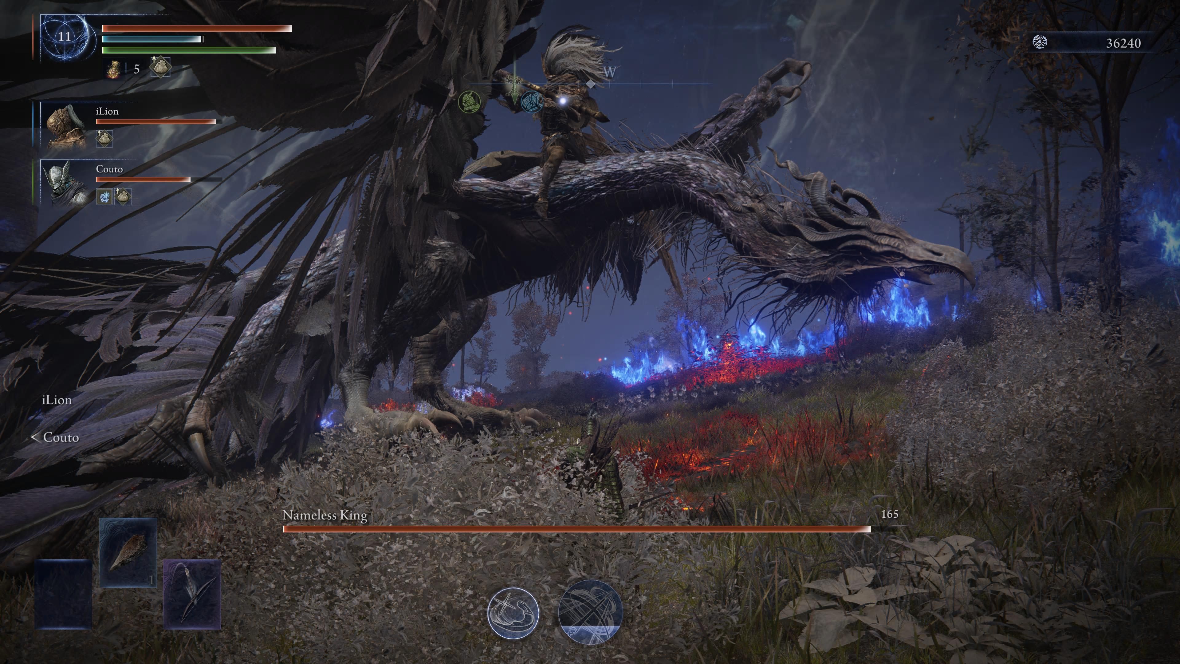 elden ring nightreign nameless king on the dragon