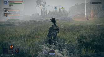 elden ring nightreign raider running towards a camp