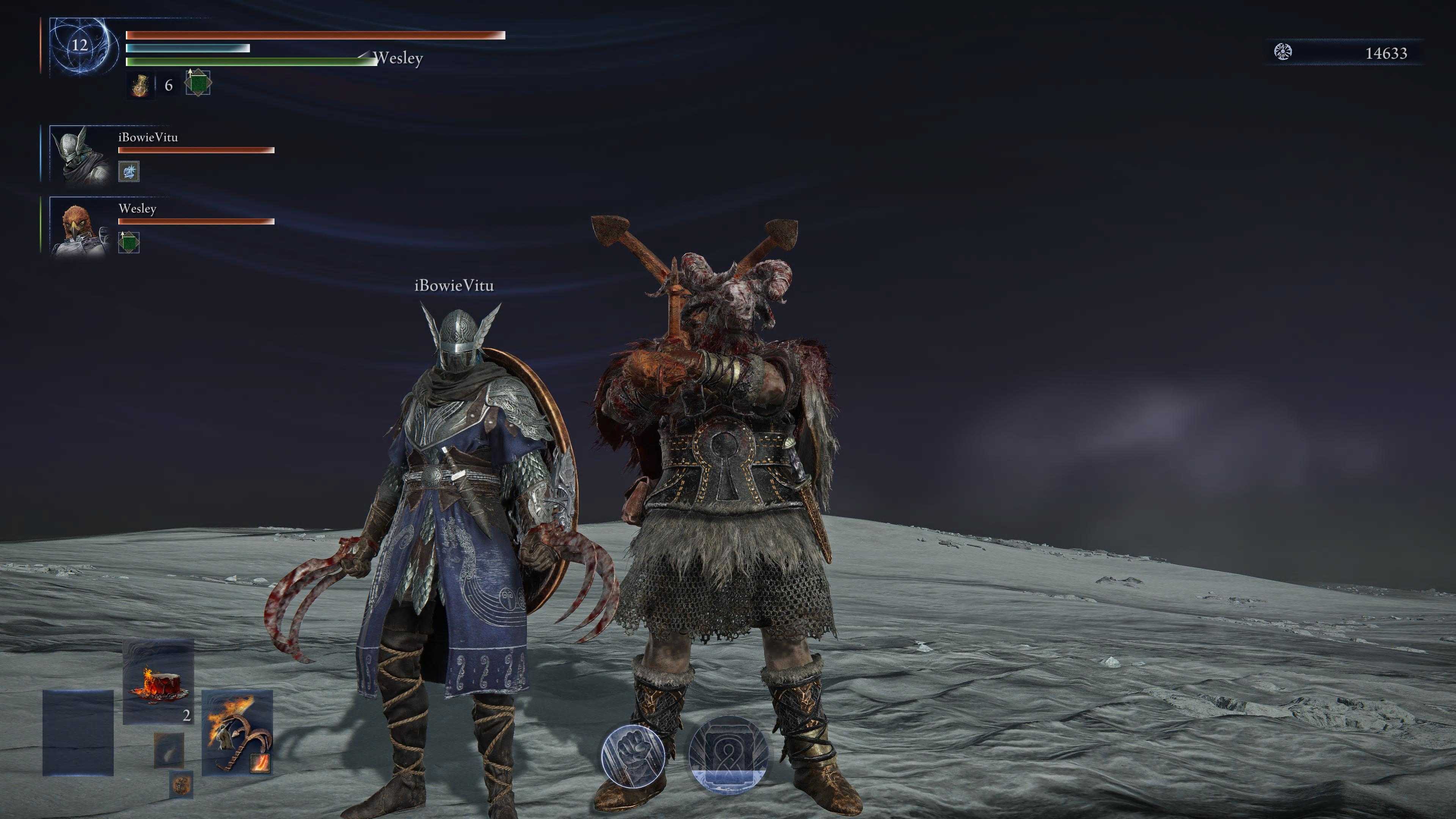 Elden ring nightreign two players posing together