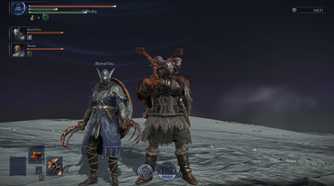 Elden ring nightreign two players posing together