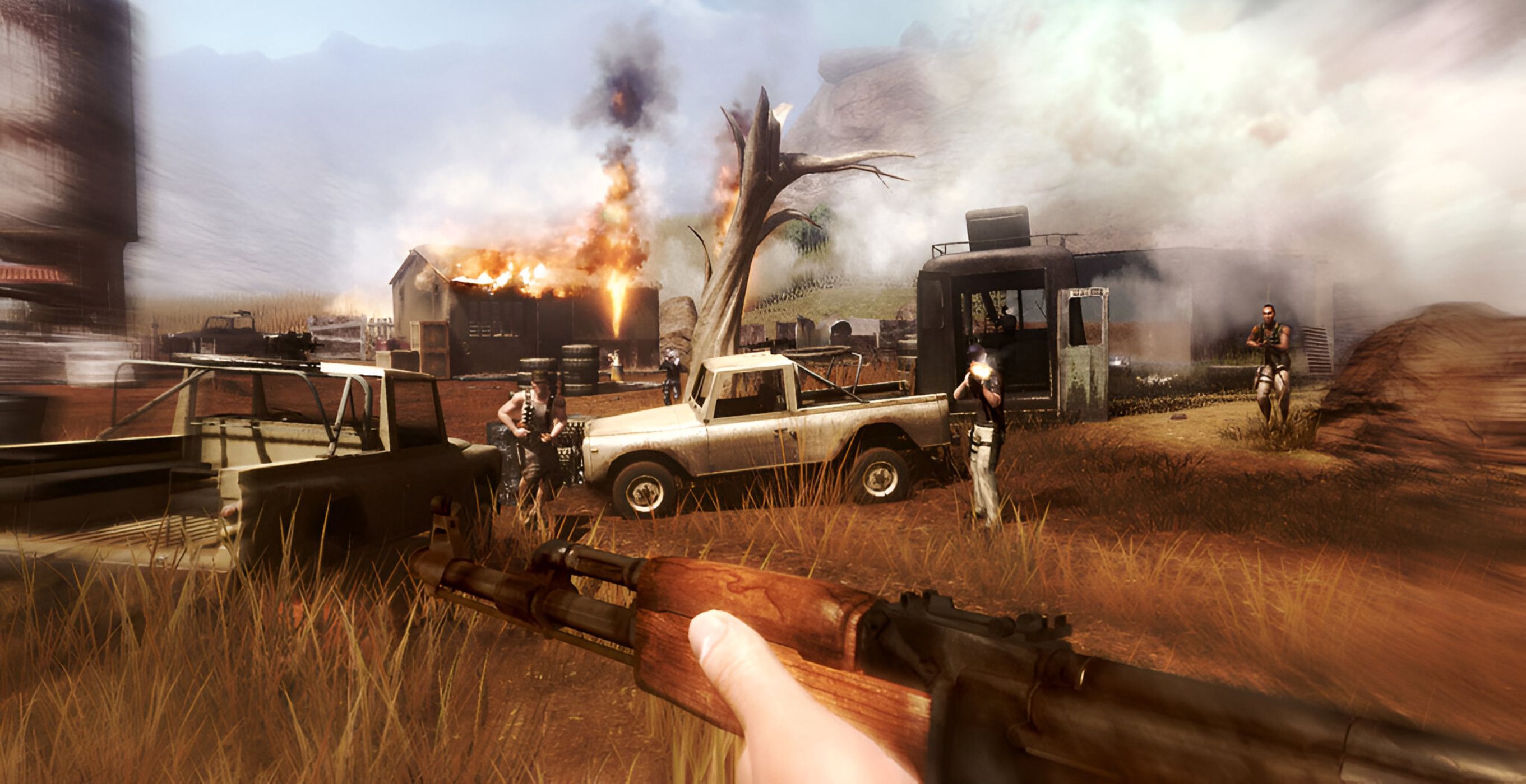 A screenshot from Far Cry 2.