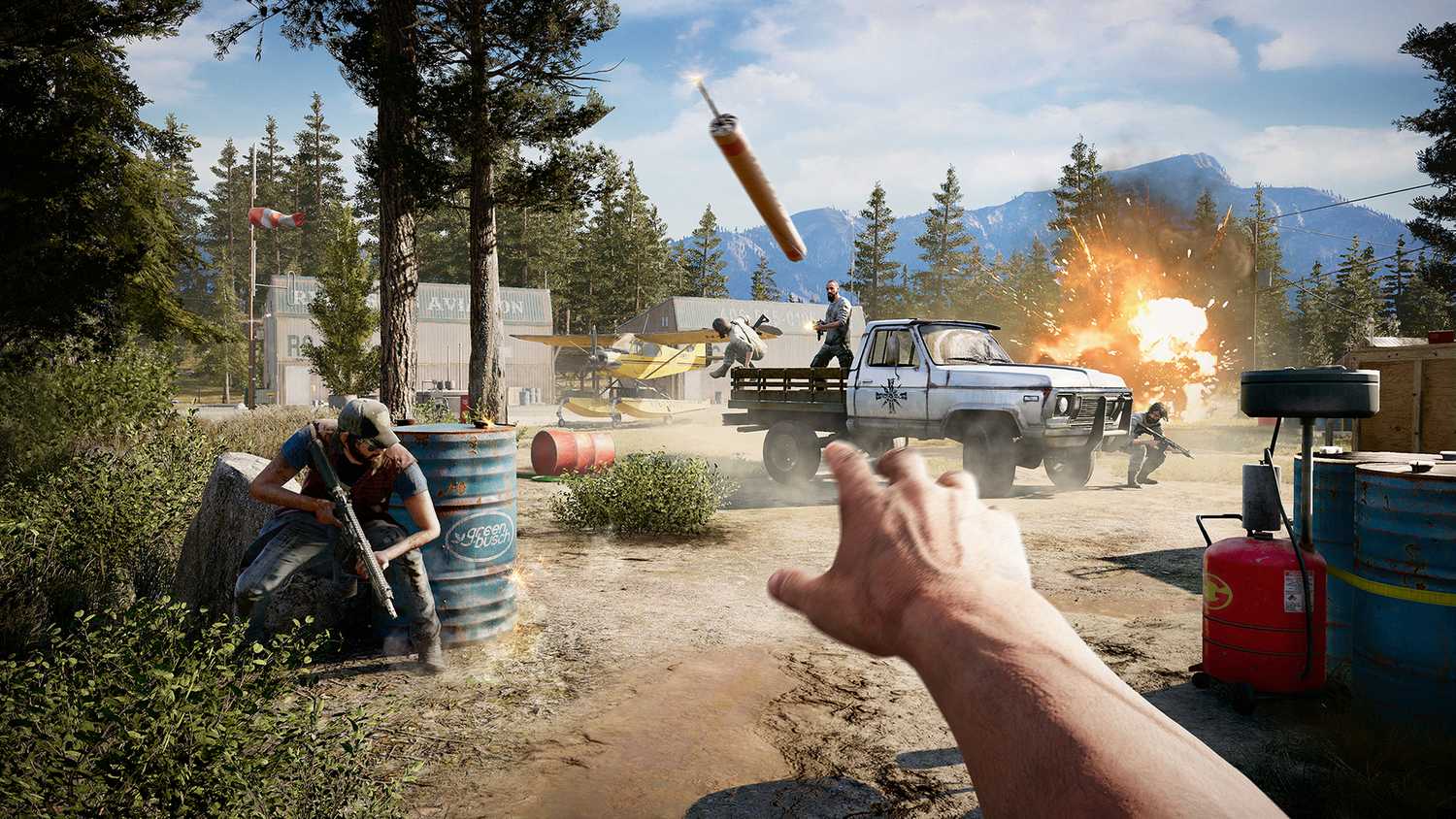 A screenshot from the game Far Cry 5.
