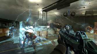 A screenshot from F.E.A.R. 3.