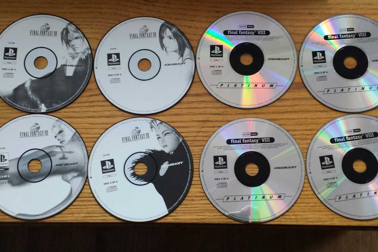 Eight playstation discs for Final Fantasy.
