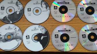 Eight playstation discs for Final Fantasy.