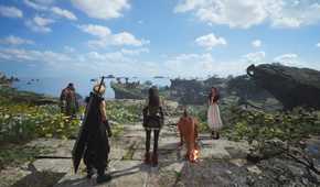 The main cast in Final Fantasy VII Rebirth.