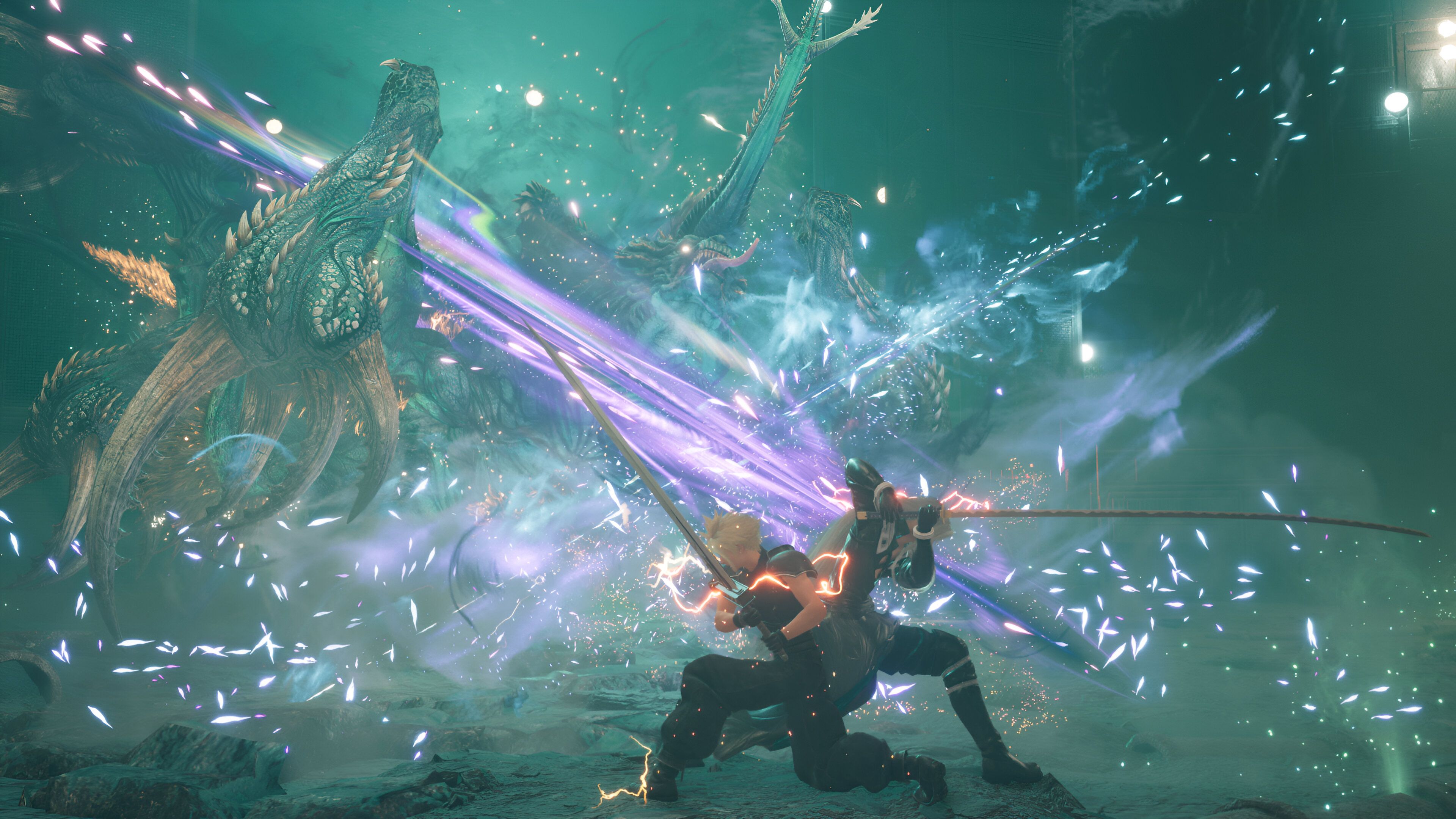 Sephiroth and Cloud Strife in Final Fantasy VII Rebirth.