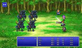 A screenshot of gameplay from Final Fantasy II Pixel Remaster