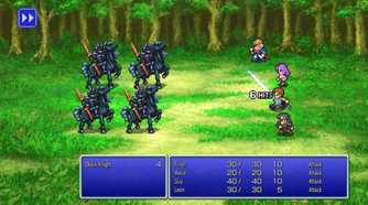A screenshot of gameplay from Final Fantasy II Pixel Remaster
