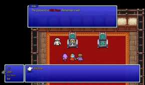 A screenshot of gameplay from Final Fantasy II Pixel Remaster