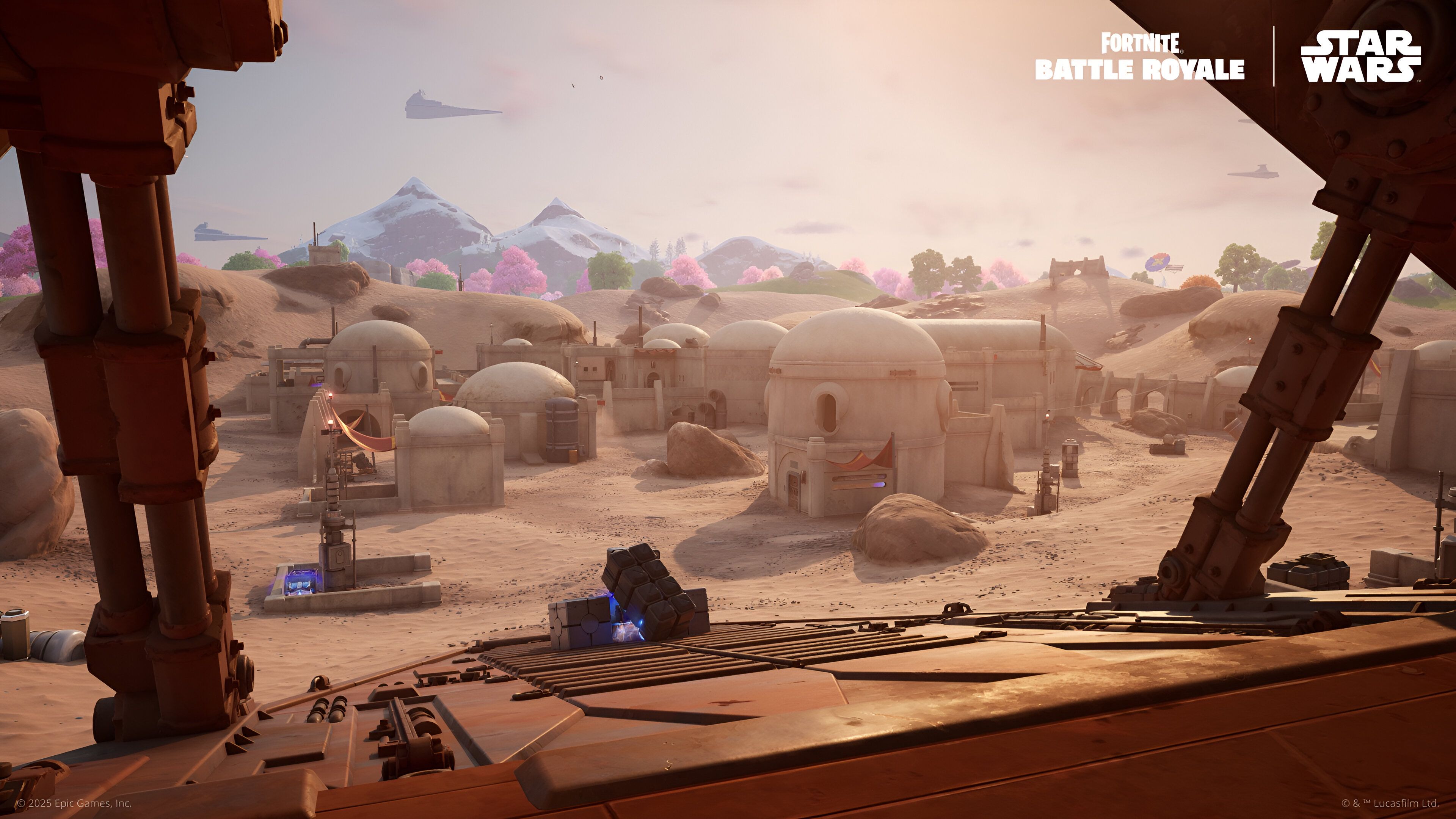 Crossover of Star Wars with Fortnite Battle Royale.