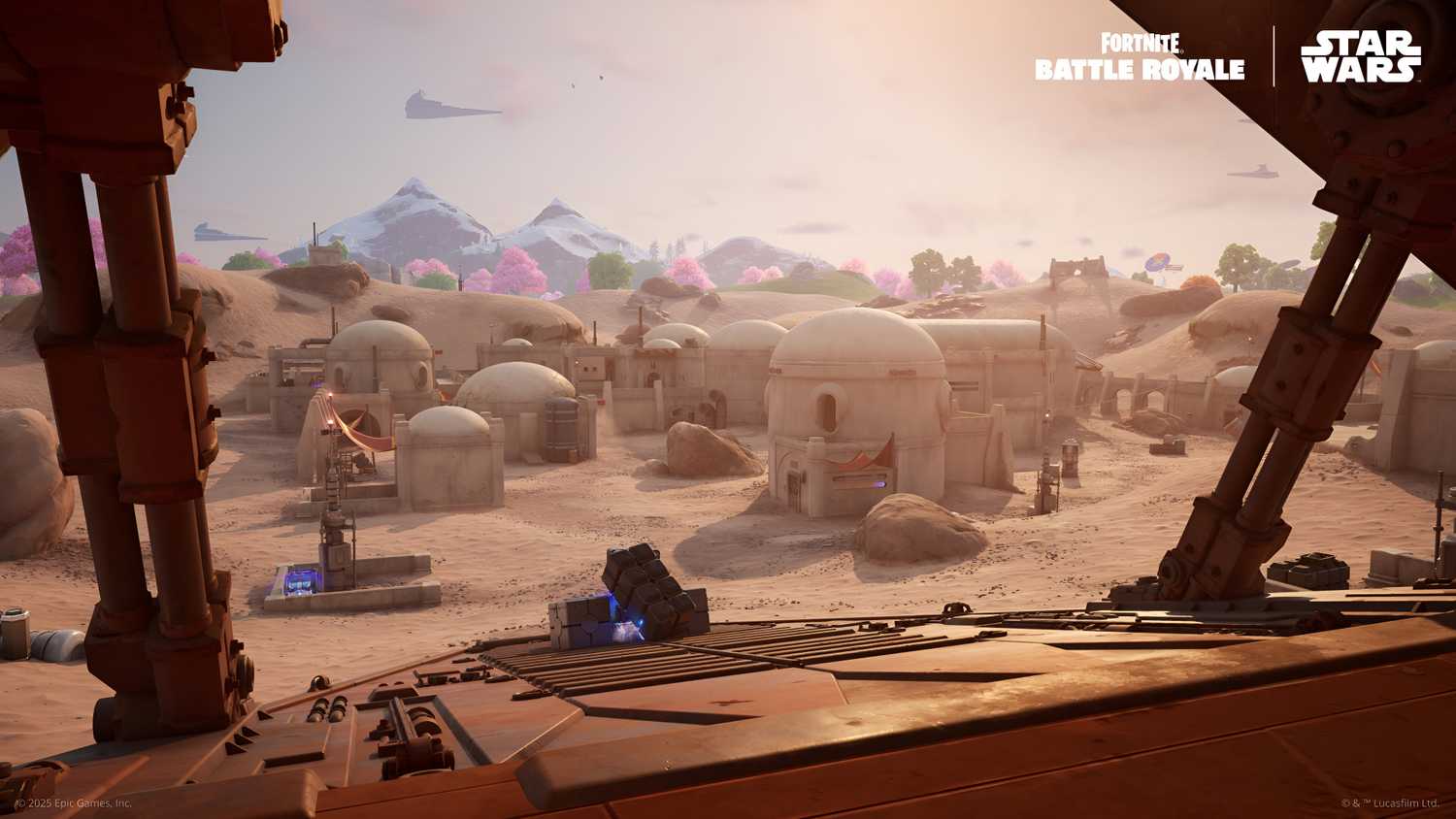 Crossover of Star Wars with Fortnite Battle Royale.
