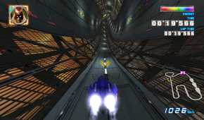 A screenshot of gameplay from F-Zero GX