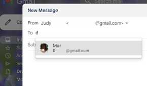 Gmail contact add