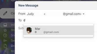 Gmail contact add