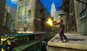 Gotham-City-Impostors-joker-fan-diving