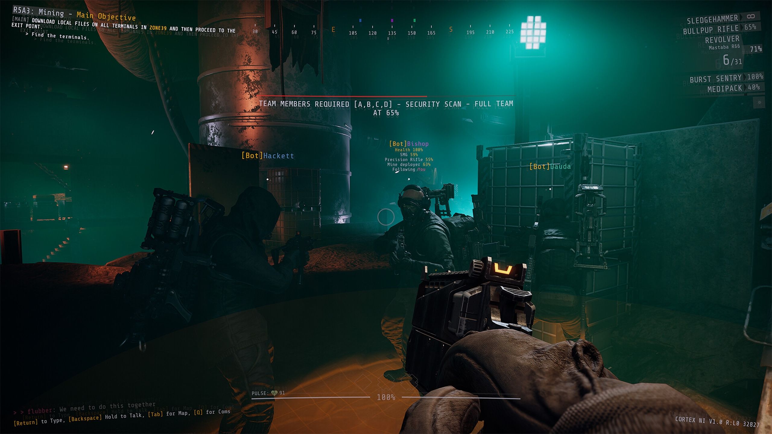 A screenshot from the game GTFO.