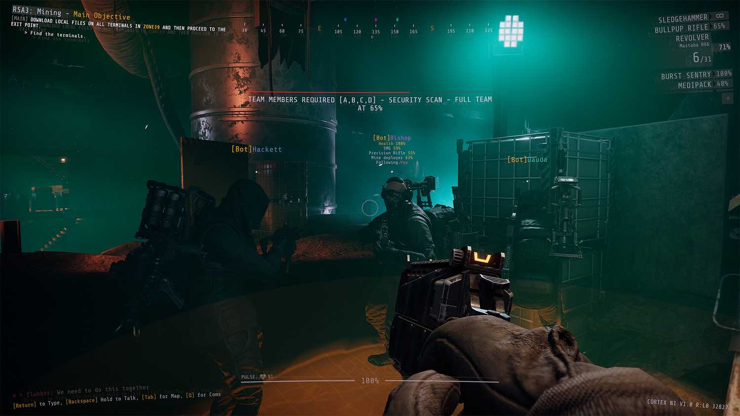 A screenshot from the game GTFO.