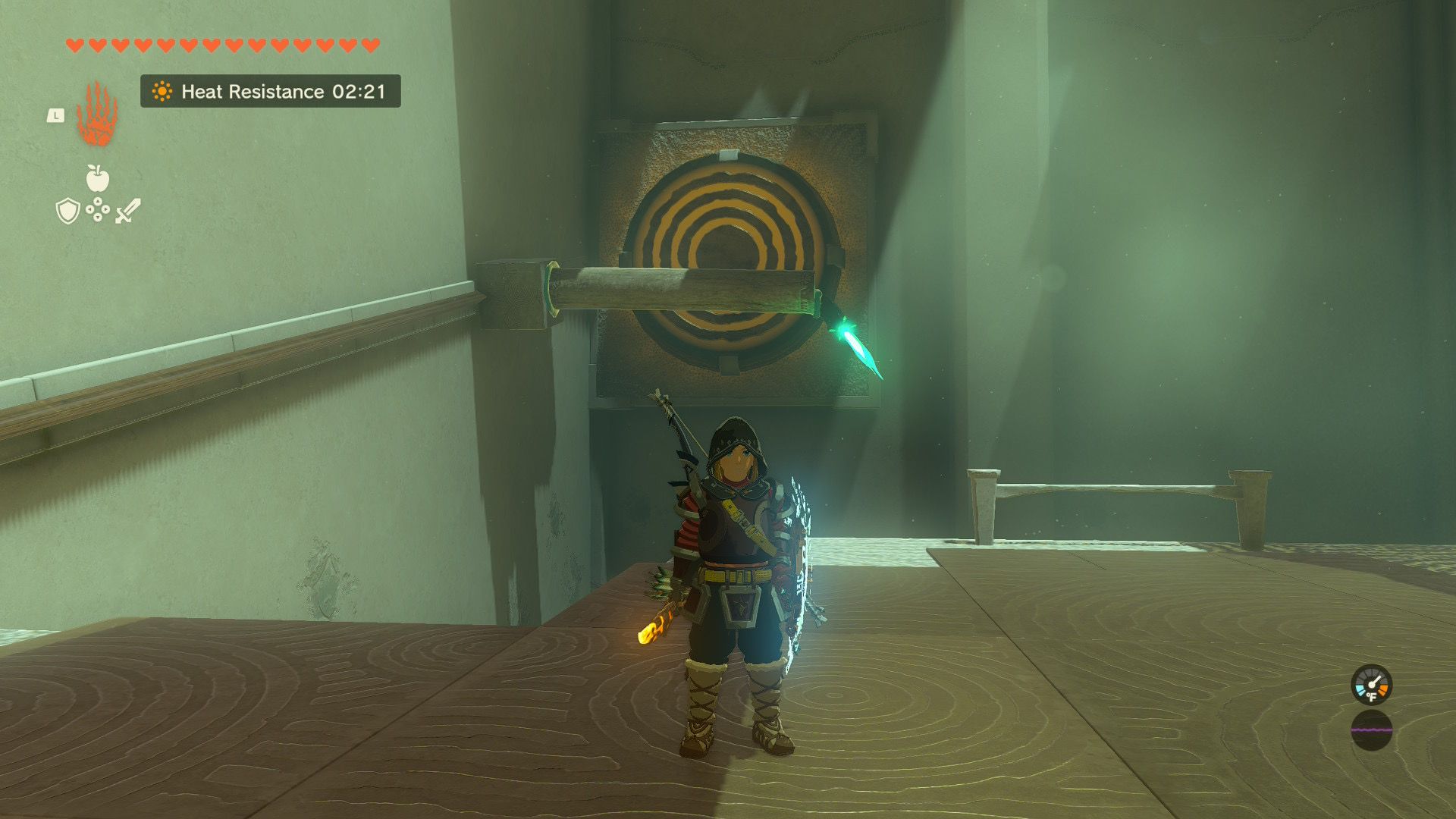 tears of the kingdom switch 2 a wooden stick being rocketed into a target