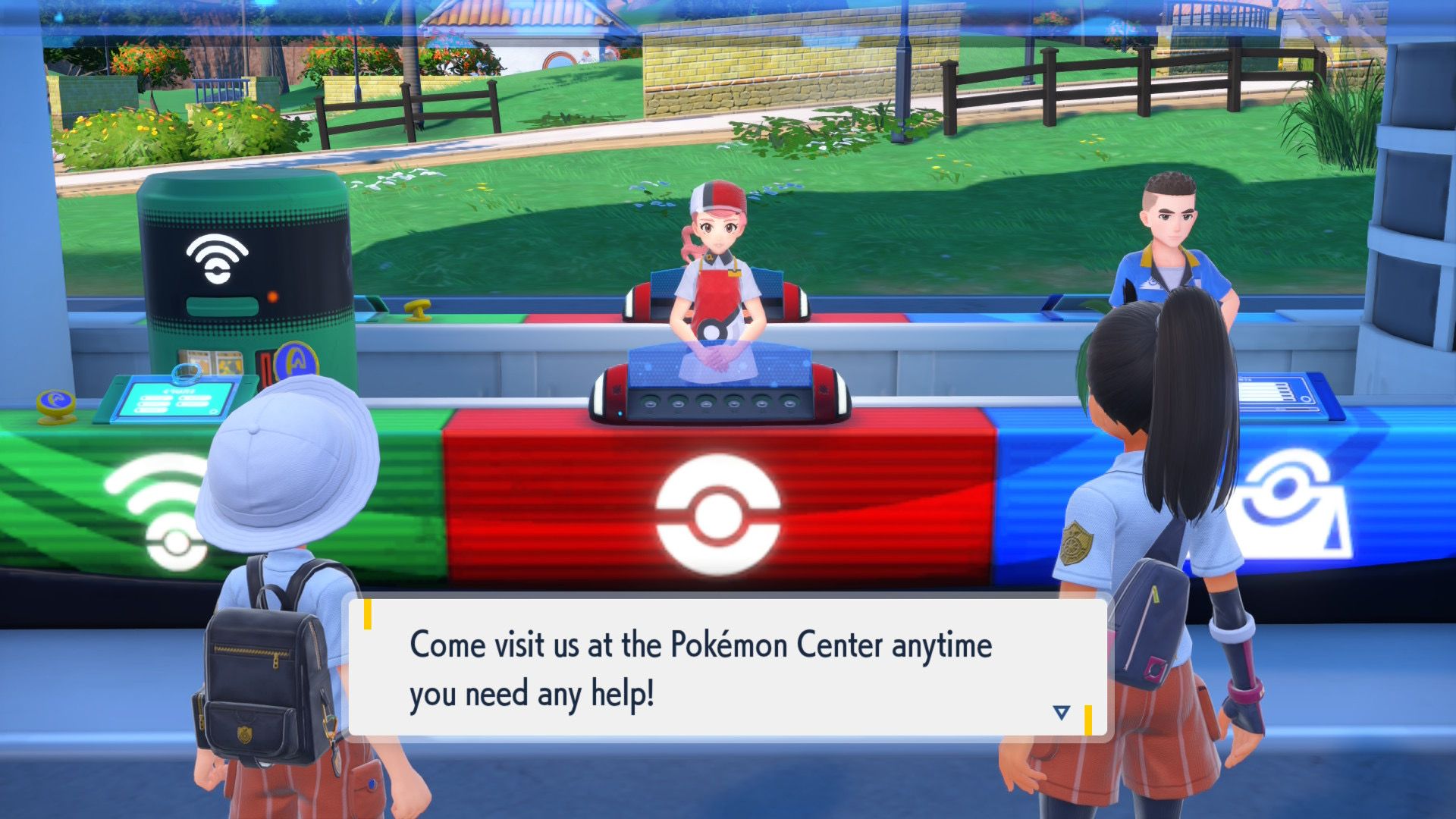 Pokémon Scarlet Pokémon Center tutorial