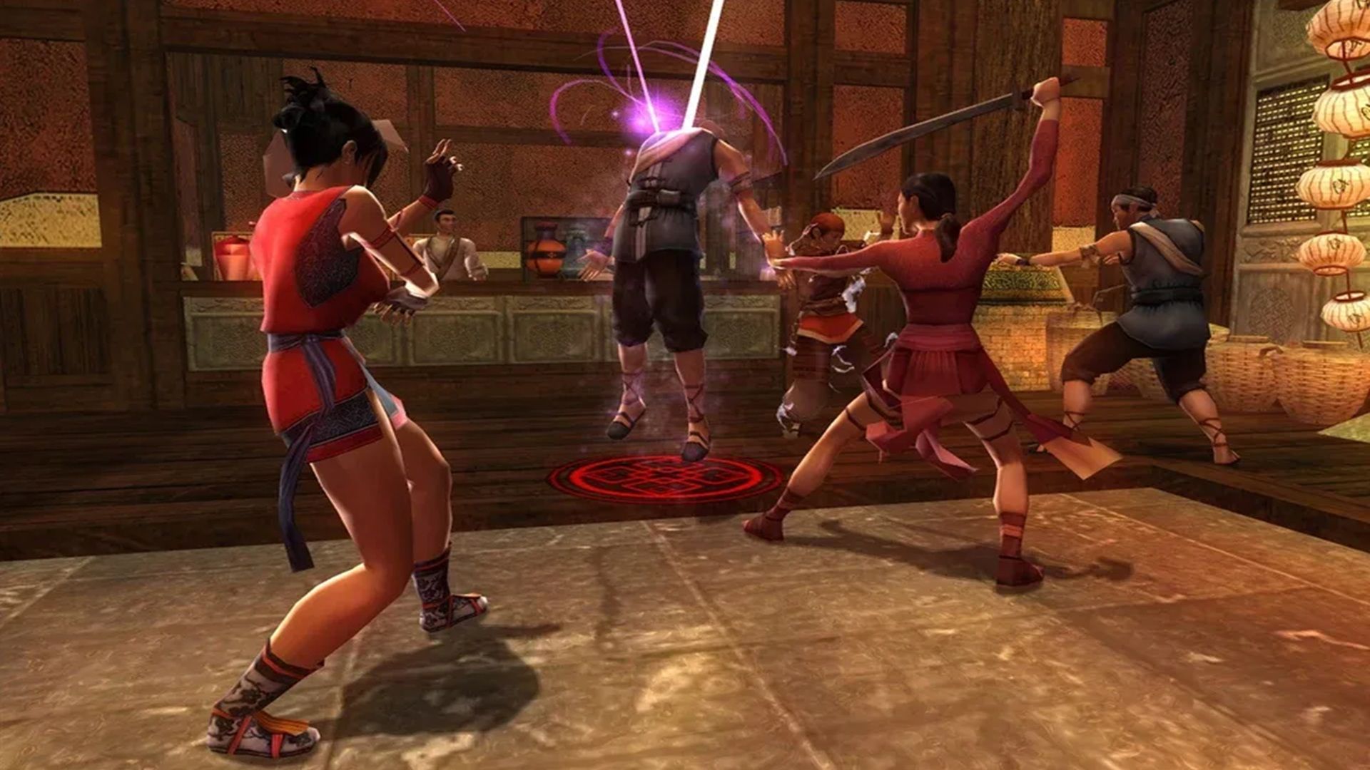 A screenshot of gameplay from Jade Empire