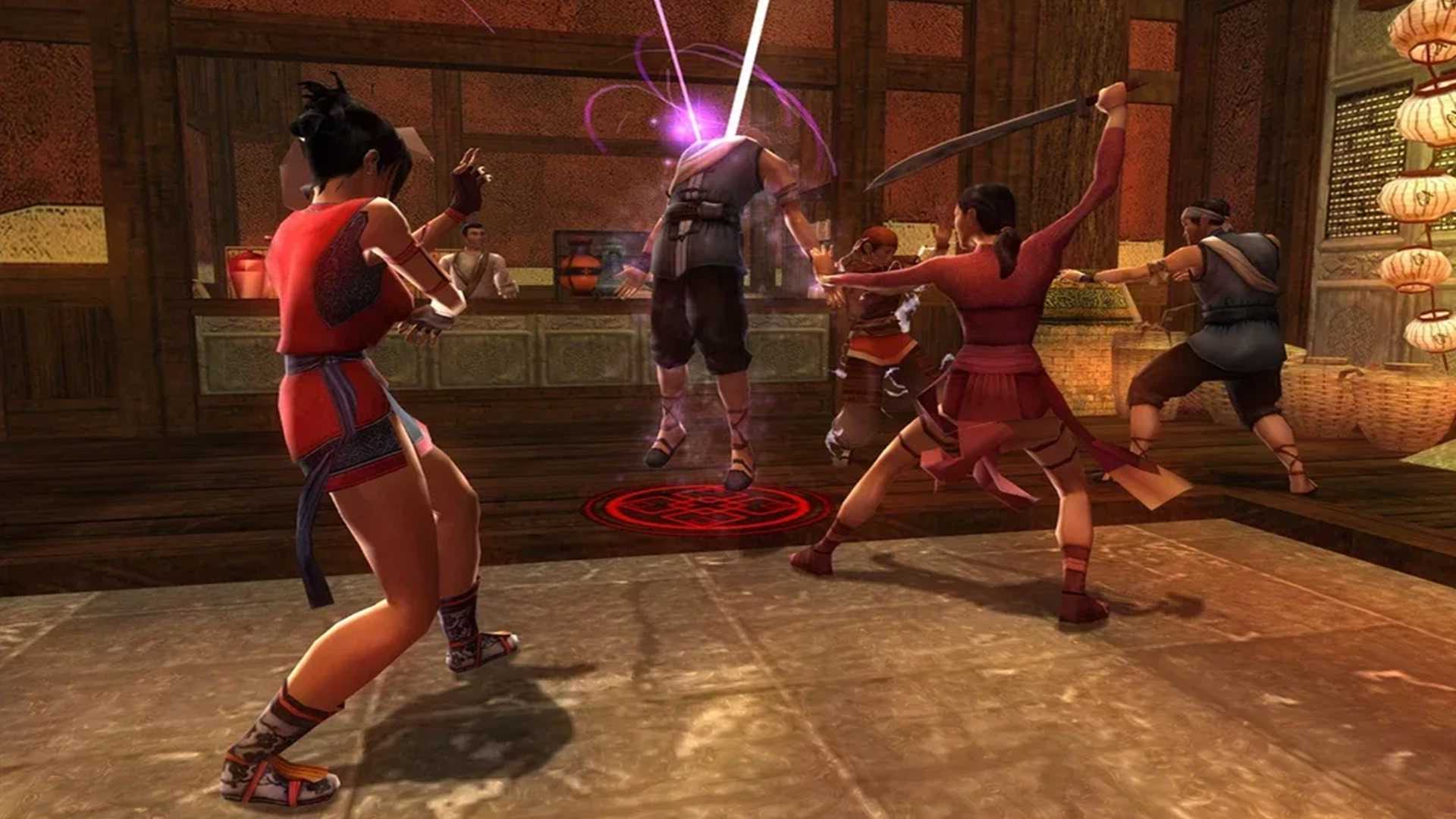 A screenshot of gameplay from Jade Empire