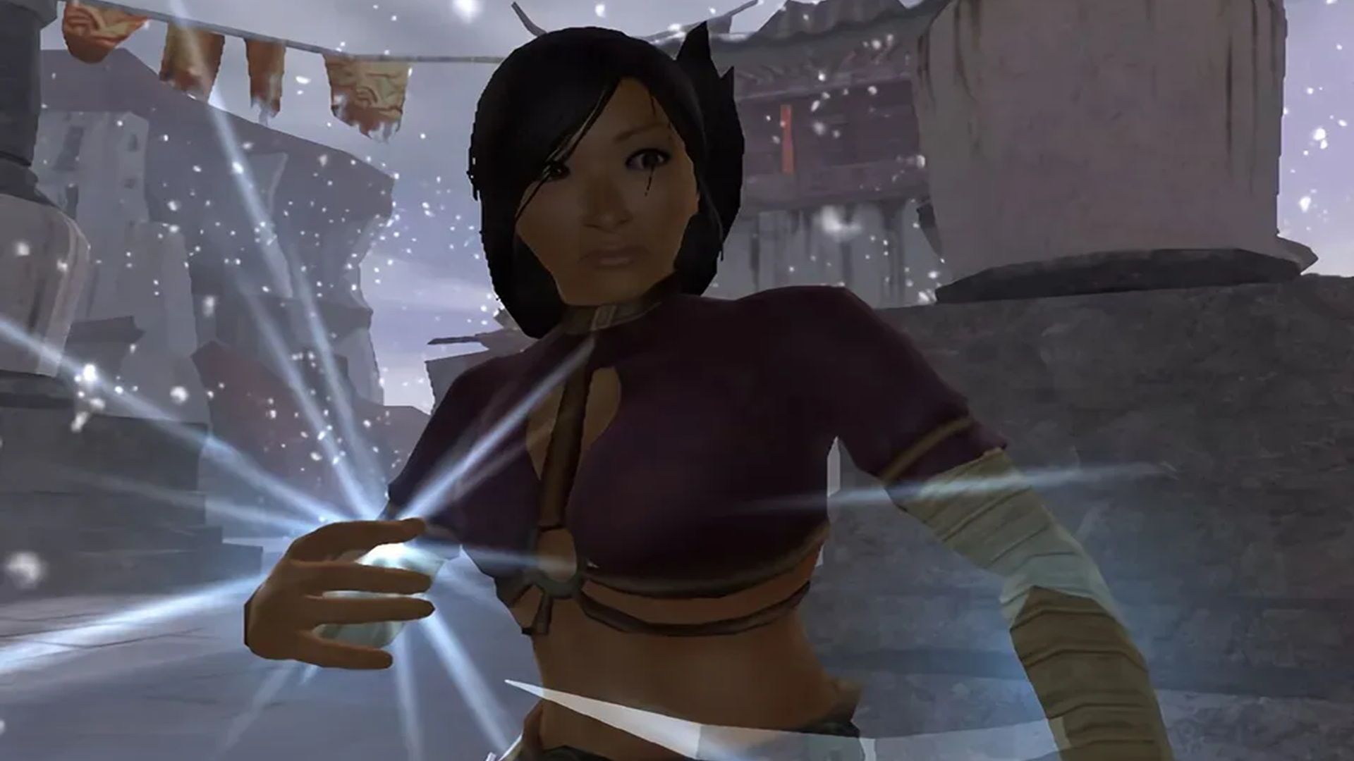 A screenshot of gameplay from Jade Empire