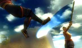 A screenshot of gameplay from Jade Empire