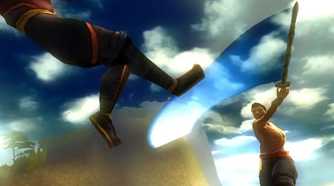 A screenshot of gameplay from Jade Empire