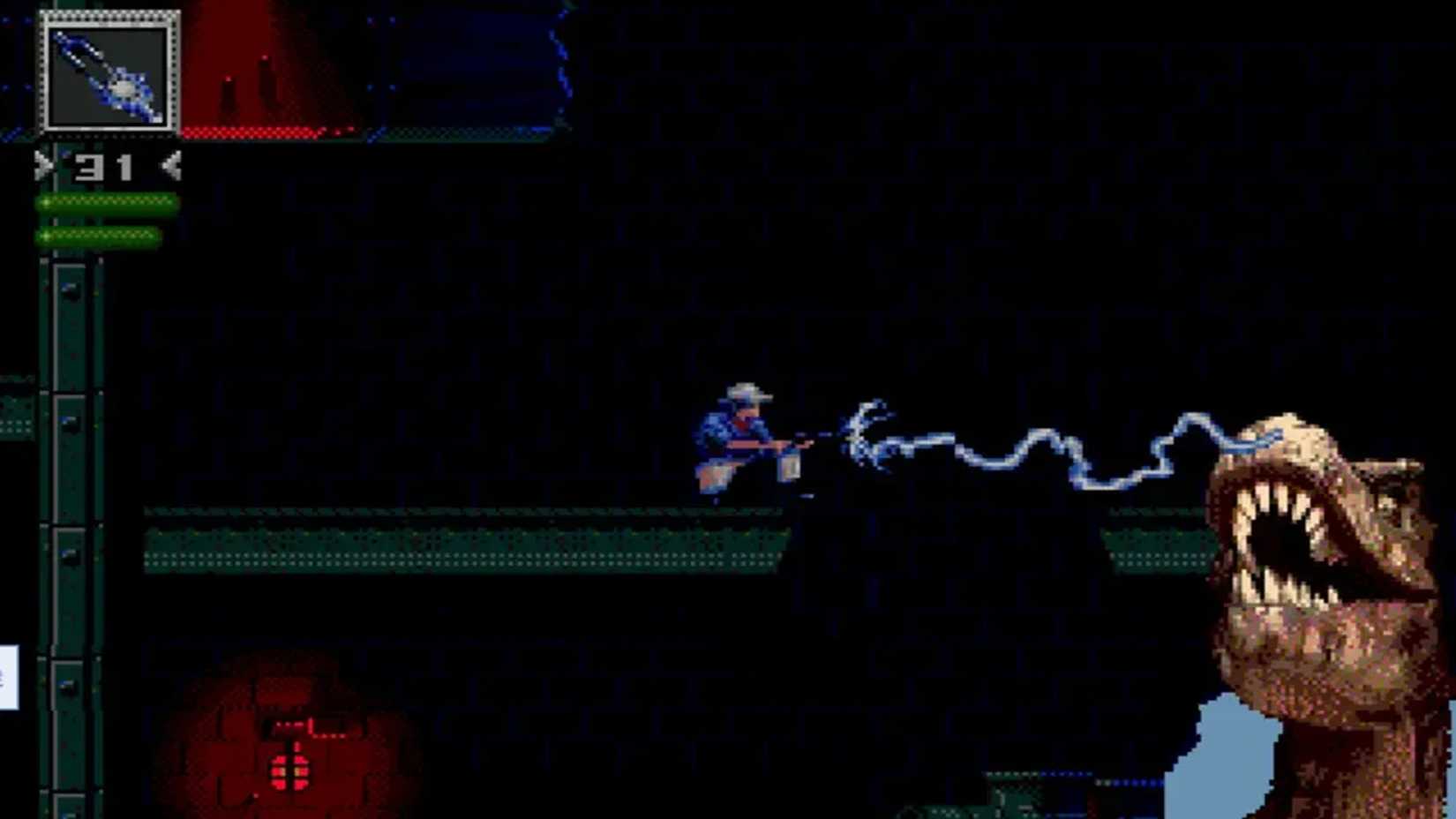 A screenshot of gameplay from Jurassic Park.