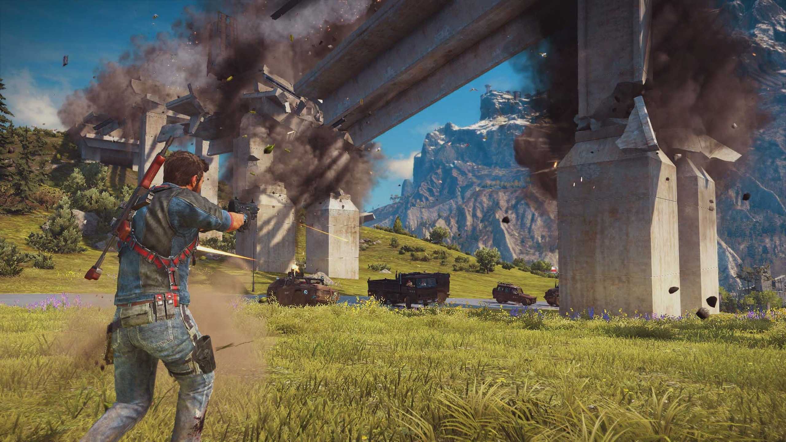 A screenshot from the game Just Cause 3.