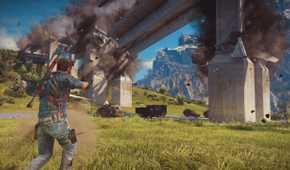 A screenshot from the game Just Cause 3.