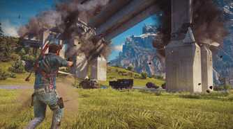 A screenshot from the game Just Cause 3.