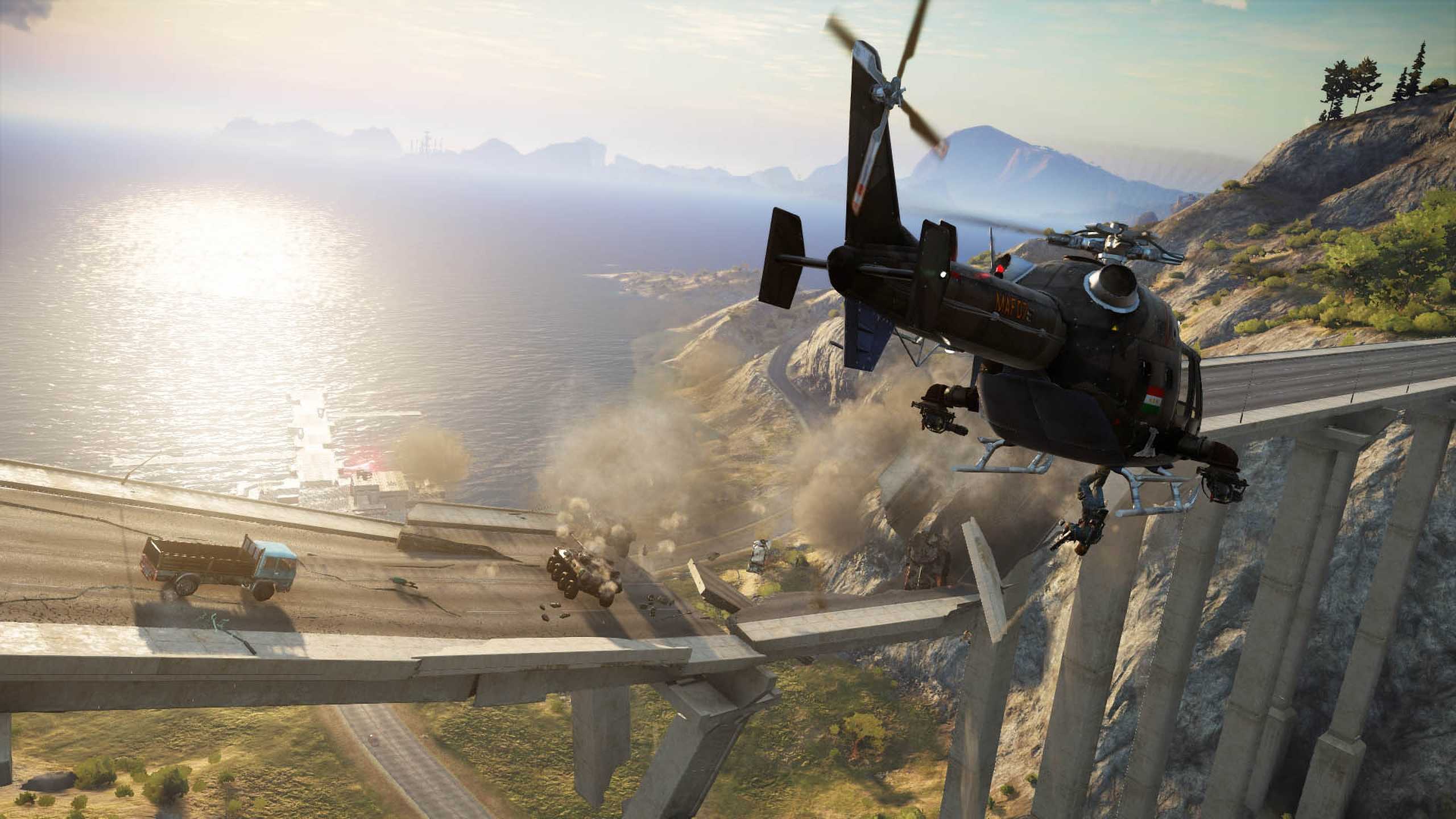 A screenshot from the game Just Cause 3.