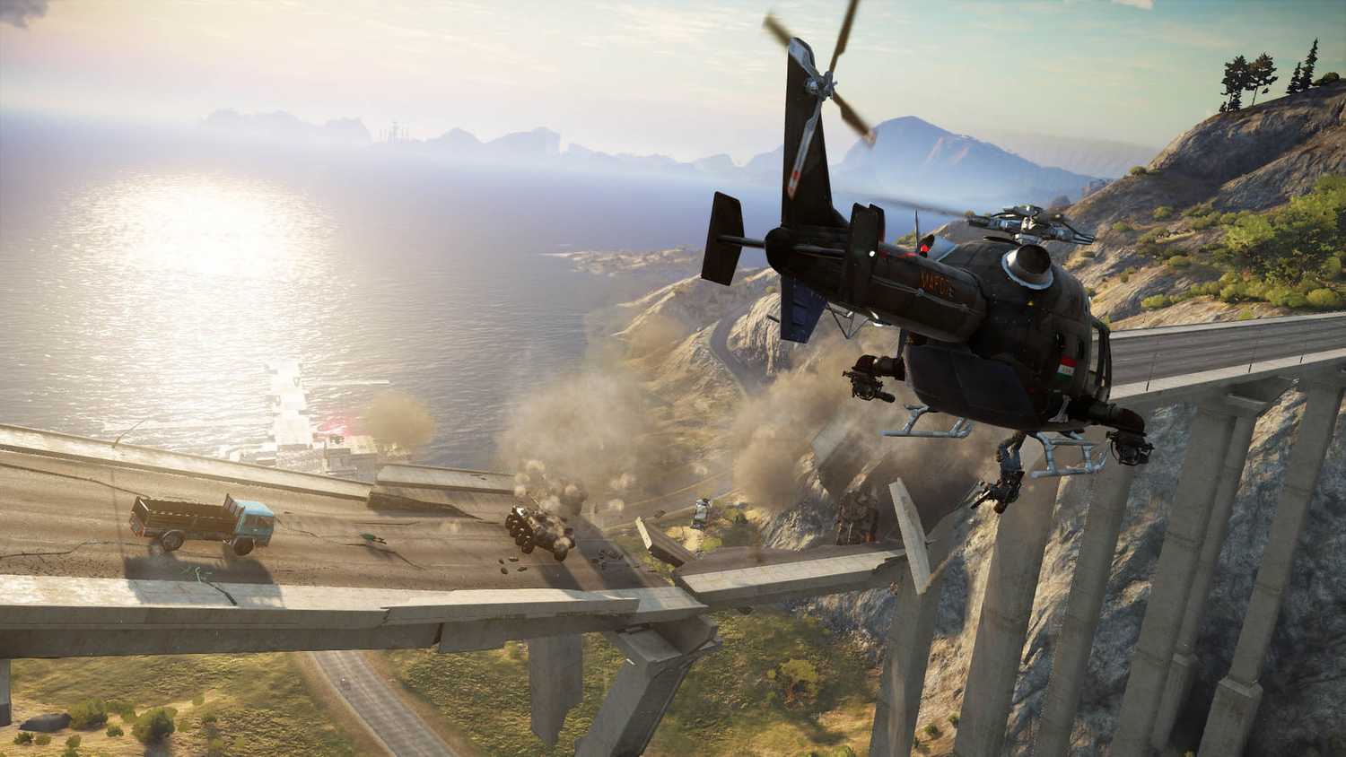A screenshot from the game Just Cause 3.
