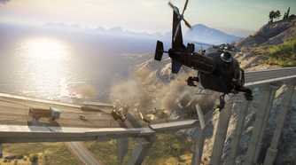 A screenshot from the game Just Cause 3.