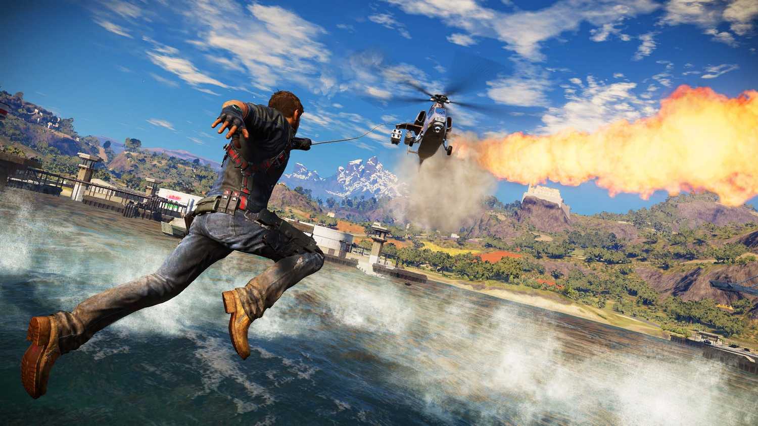 A screenshot from the game Just Cause 3.