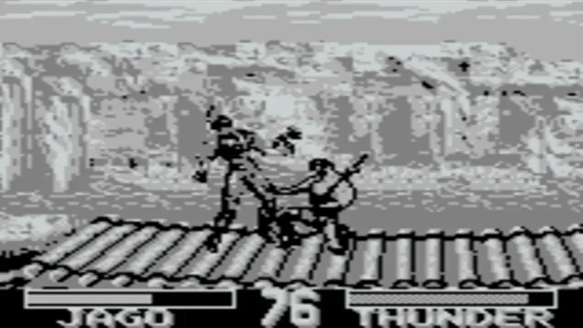 A screenshot of gameplay from Killer Instinct on Game Boy