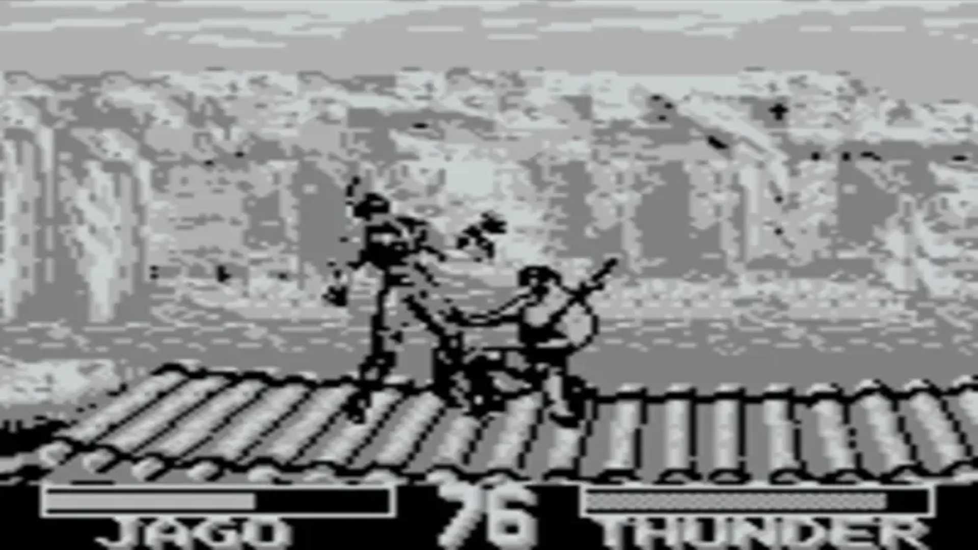 A screenshot of gameplay from Killer Instinct on Game Boy