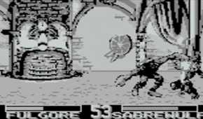 A screenshot of gameplay from Killer Instinct on Game Boy