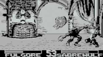 A screenshot of gameplay from Killer Instinct on Game Boy